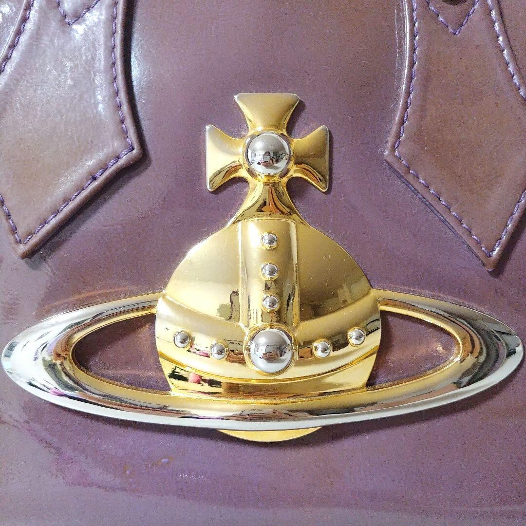 Vivienne Westwood Hand Bag lavender patent Vintage Rare Orb Yasmin