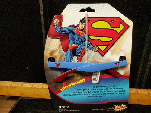 Nuevo Disfraces de Fiesta Manchas de Sol DC Comics Superman Máscara Juguetes Gafas de Sol SG2183 - Imagen 2 de 3