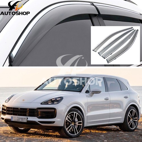For Porsche Cayenne 2019-2023 Window Visor Vent Sun Shade Rain Guard Door Visor - Picture 1 of 6