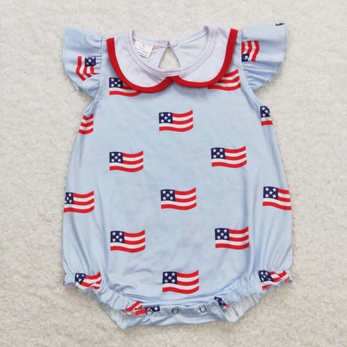 July 4th Toddler Sibling Girls Boys Flag Print Clothing - Picture 4 of 7