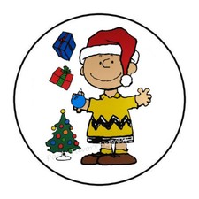 30 CHRISTMAS ENVELOPE SEALS LABELS STICKERS PARTY FAVORS 1.5"