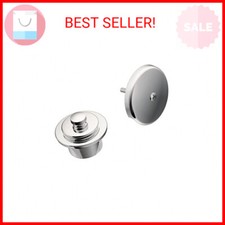 Moen Chrome Push-N-Lock Metal Tub and Shower Drain Kit and Overflow Cover with 1