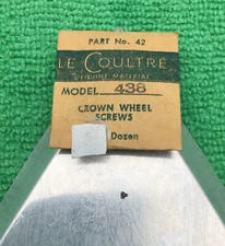 Jaeger LeCoultre Crown Wheel Screw Cal. 438 Part 5420 42