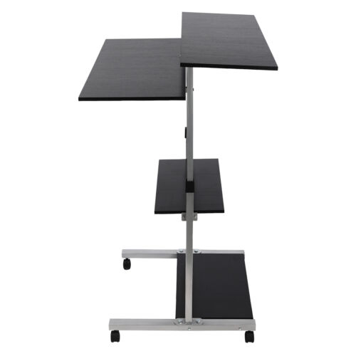 Höhenverstellbarer Computertisch Rollbar Laptoptisch Mobil Stehpult Büro - Bild 9 von 22
