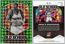 2019-20 Panini Mosaic Old School Green Prizm #15 Amar'e Stoudemire PHX Suns