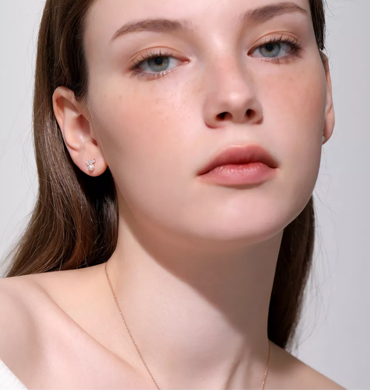 ◆STONEHENgE◆ silver earrings SC24A29E StoneHenge Silver Earrings SC1321 Silver925 Rose Gold Cubic