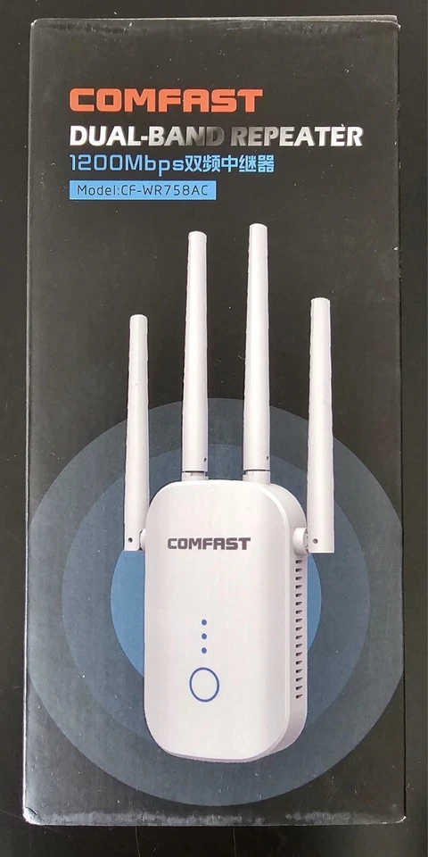 COMFAST CF-WR758AC 2.4G / 5G Wireless WiFi Reichweitenverstärker 1200Mbps Dual-B