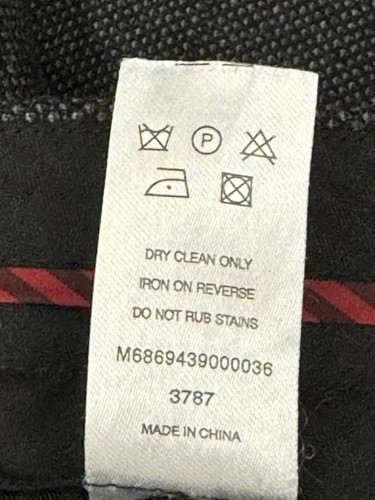 MS5428 Jeff Banks24:7 men check charcoal TROUSERS W34 L29 - Picture 6 of 8
