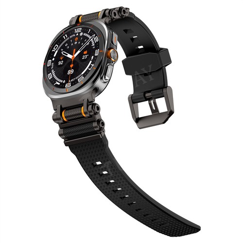 Silikon + Metall Uhrenarmband Für Samsung Galaxy Watch Ultra 47mm Armband Ersatz - Picture 59 of 89
