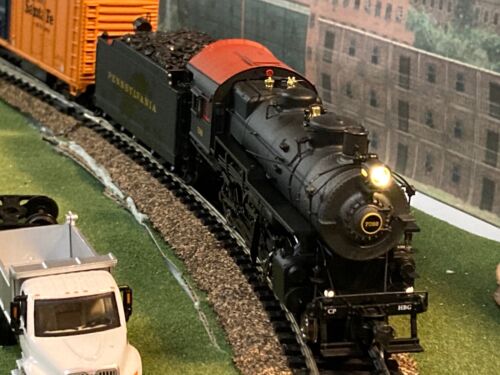HO MTH Die-Cast Pennsylvania H-10 2-8-0 2 Rail DC w/DCC Smoke 80-3241-1 Sound