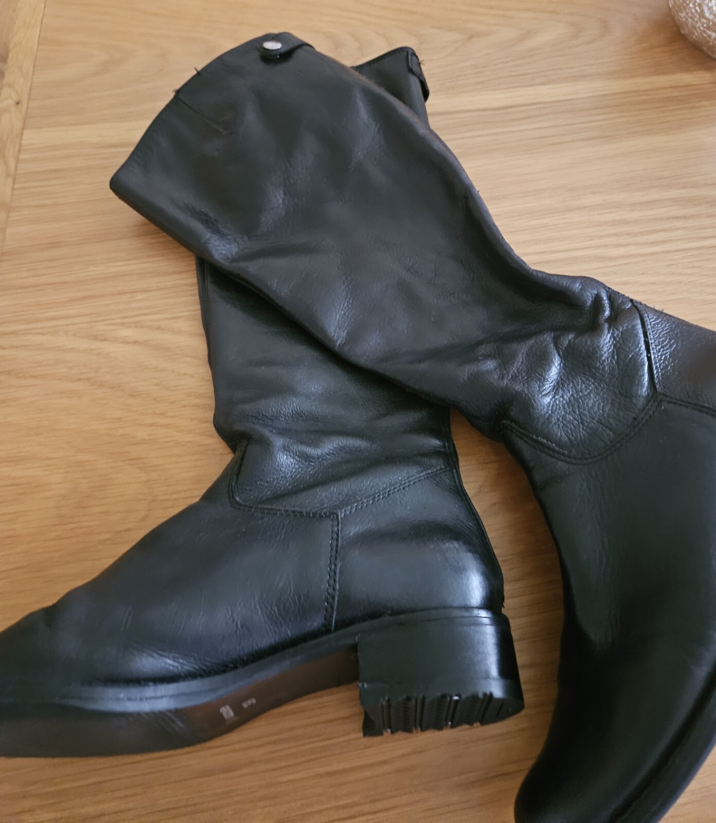 dune ladies boots size 6 Knee High Black Leather Great Condition Just