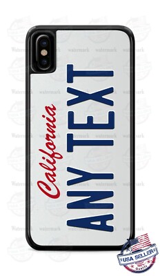 Vintage California 2000 License Plate Custom Phone Case For iPhone 13 Samsung
