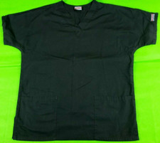 Cherokee black women's 3 front pocket scrub top size xs