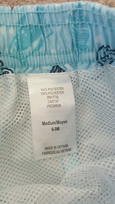 NWOT Target Infant boys swim/board shorts w/mesh liner 6-9 months