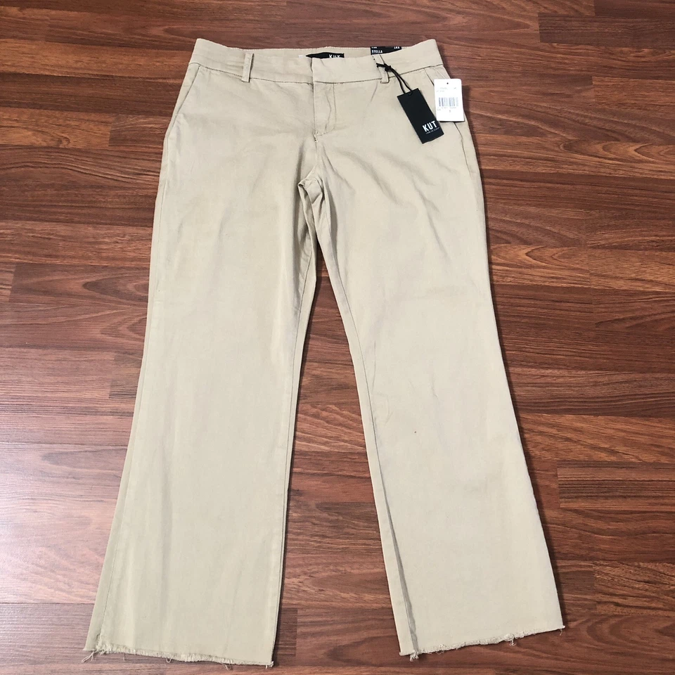 Pantalones KUT From The Kloth Stella Kick Flare Flecos Elastizados Talla 4 6 8 10 Foto 3 de 4