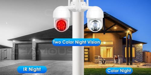5MP IP WiFi 1080P Wireless PTZ CCTV Cam 4X Zoom Outdoor Smart Security Camera  - Imagen 8 de 11