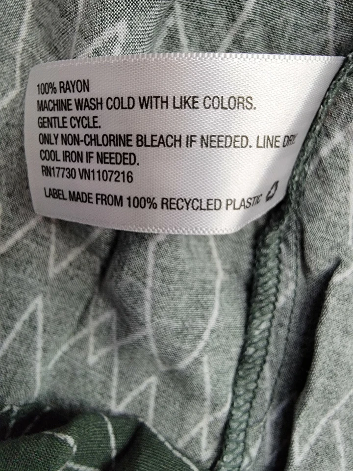 Macacão Romper Feminino Merona Tamanho XXL 2XL 2X Grande Verde Branco - Imagem 3 de 4