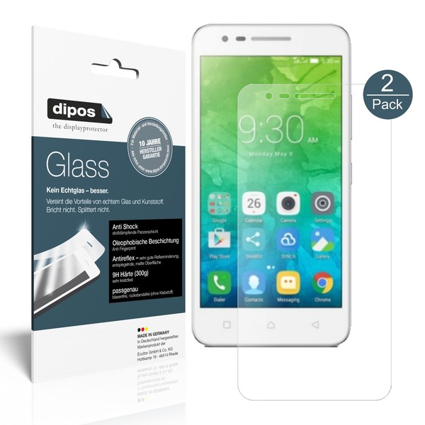 2X Schutzfolie FüR Lenovo C2 Matt - Folie F. Display 9H Dipos Glass Displayfolie-image