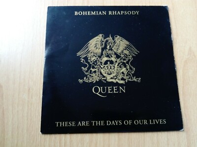 Queen Bohemian Rhapsody 2 Track Vinyl 7'' (Solid Centre/Silver Injection Labels)