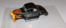 "NEW" TYCO '40 FORD COUPE/FLAMES BODY WIDE CHASSIS 