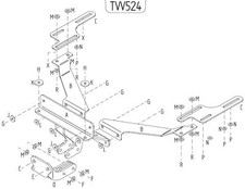 Towtrust Fixed Flange Automotive Towbar For Volvo C70 Convertible 2006 To 2013