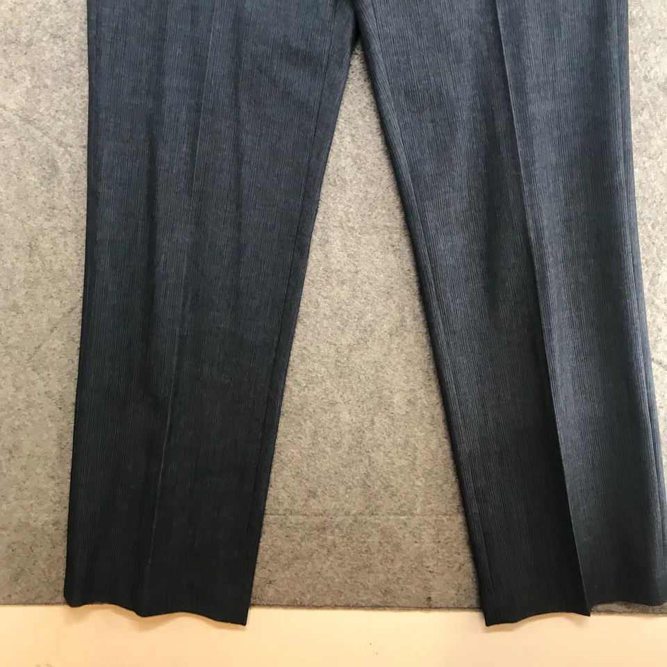 Pantalones Peck & Peck Mujer Talla 4 Azul Gris Pantalones Rectos Calce Clásico Carrera Foto 4 de 4