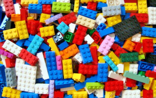 Lego Basic hohe/flache Steine über 280 Stück bunt gemischt - Photo 1/6