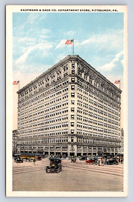 Vintage Postcard Kaufmann Baer Co Department Store Pittsburgh Pennsylvania