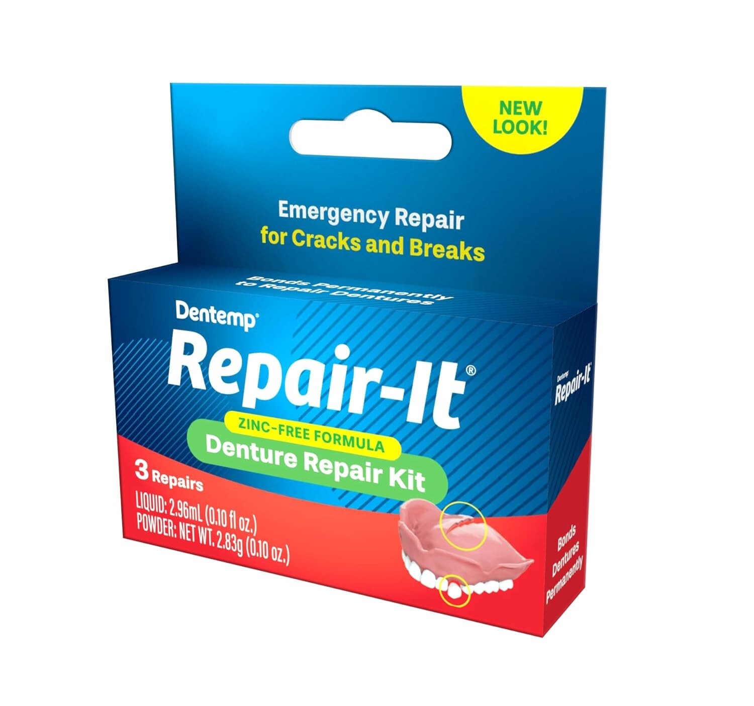 Denture Repair Kit: Quick Fix for Broken Dentures - Safe & Effective Gel Formula