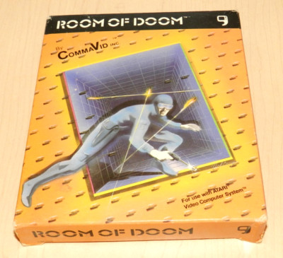 ATARI VINTAGE ROOM OF DOOM CommaVid VIDEO GAME COMPLETE SEARS CM-004 1982