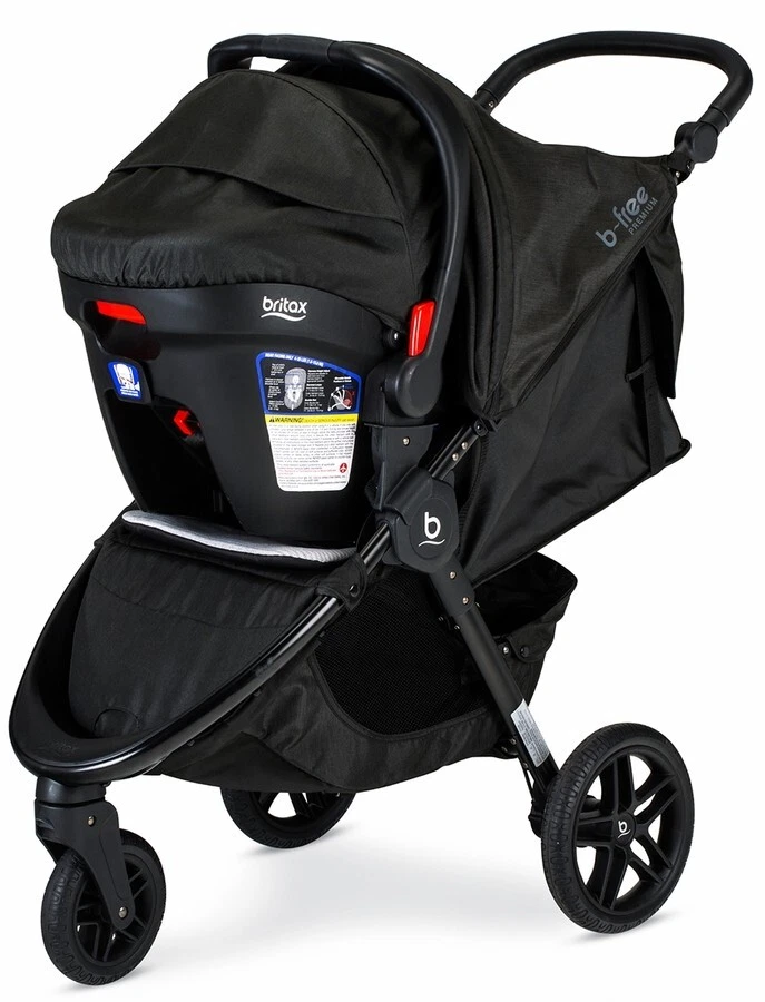 Britax B-Free Premium & B-Safe Gen2 FlexFit+ Travel System - Clean Comfort Black - Image 2 of 4