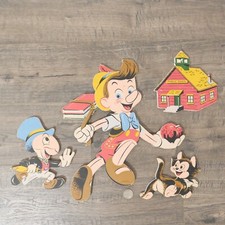 VTG Walt Disney Fairytale Pin-Ups Pinocchio 258 - Complete Wall Hanging