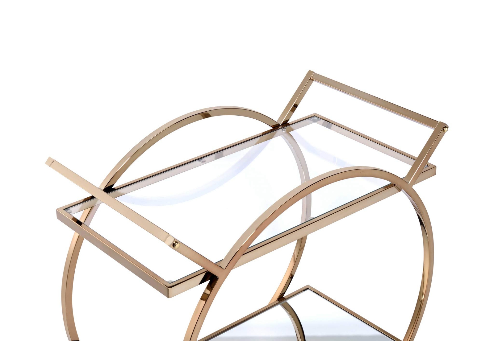 Сервировочная тележка из металлической трубки для шампанского размером 33 X 19 X 35 дюймов 99390₽