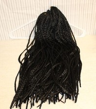 8 Packs 20 per Pack 20" Crochet Braided Synthetic Fiber Black Hair w/Tool