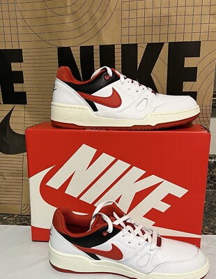 New‎ Size 10 Nike FB1362-102 Men\'s Full Force Low Shoes Sneaker White Red Nike Full Force Low Shoes Men main image 4