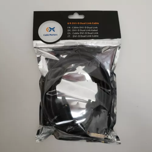 Cable Matters Computer Monitor 6 Ft DVI-D Dual Link Cable (New)