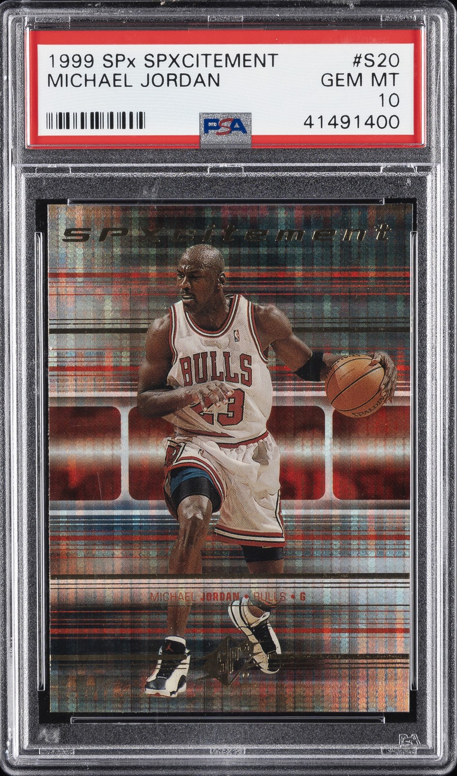 1999 SPX SPXCITEMENT #S20 MICHAEL JORDAN PSA 10