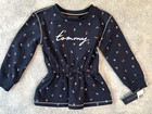 TOMMY HILFIGER TODDLER'S Floral Embroider LS SWEATSHIRT SZ 4T NWT