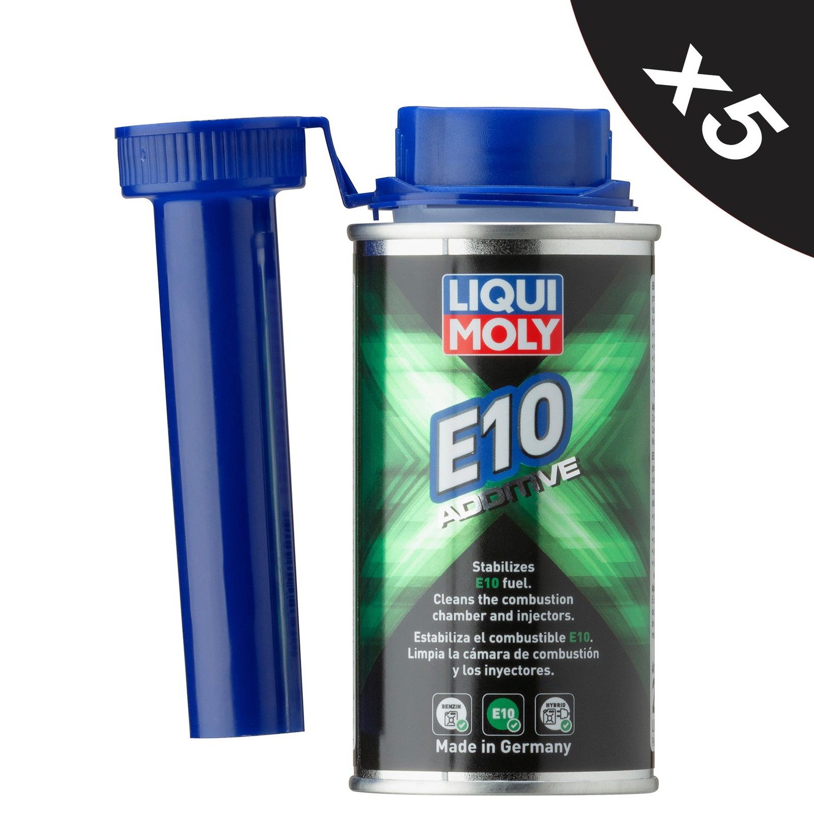 5x Liqui Moly E10 Additive Petrol Fuel Treatment Stabilizer Conditioner - 150ml