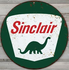 Sinclair 8 Diameter Vintage Novelty Metal Sign Made In Usa New