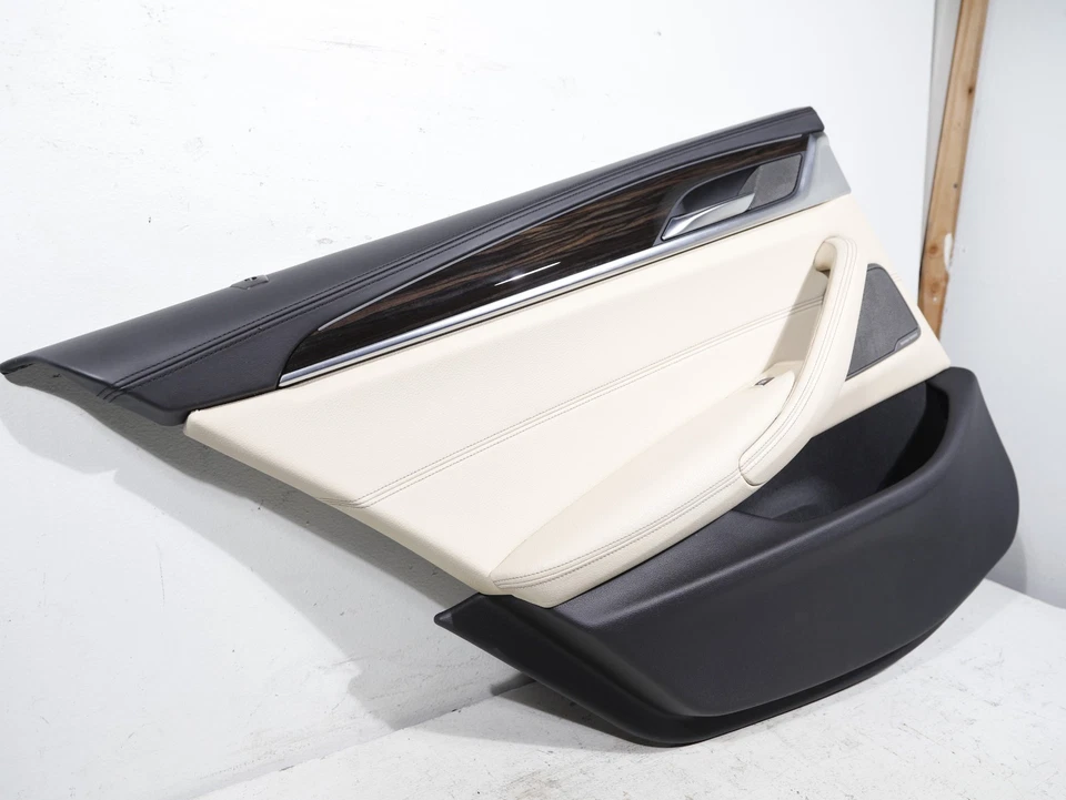 17-20 BMW 530 540 M550i G30 Rear Left Door Panel Trim Canberra Beige OEM 76K - Image 2 of 4