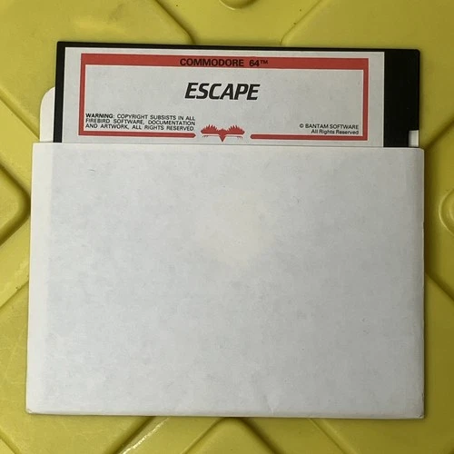 Escape Commodore 64 Game - 5.25" Floppy Disk 1984 TESTED, WORKING