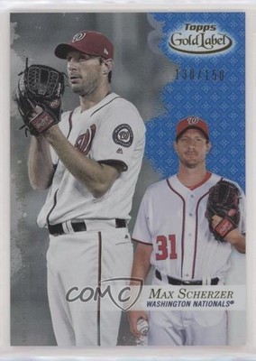 2017 Topps Gold Label Class 1 Blue 130/150 Max Scherzer #28 0t2