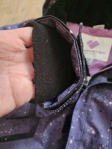 Girl's Obermeyer Purple Stars Ski Snow Snowboard Jacket Insulated Girls M 10/12 - Picture 5 of 7