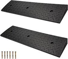 Curb Ramps for Sidewalks 2" Rise Rubber Curb Ramps Threshold Ramp for Driveway S