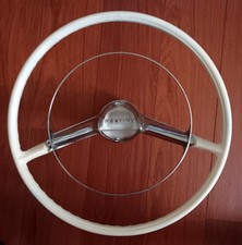 Pontiac Steering Wheel Beige 1950s 1960s Nice No Cracks Pontiac Steering Wheel Beige 1950s 1960s Nice No Cracks