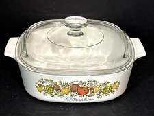 Corning Ware A-2-B Spice of Life La Marjolaine 2 Qt Casserole Dish w/ Lid A-9-C