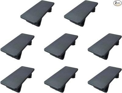 8PCS Black ABS Snap-in Rocker Switch Panel Covers, Rectangular Tog Size: Cover