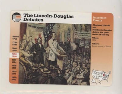 1994-2001 Grolier Story of America Abraham Lincoln Stephen Douglas #1-8 0u2j