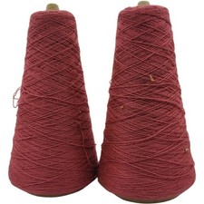 Dixie Yarns Antique Rose Bright Acrilan Cone Yarn Lot of 2